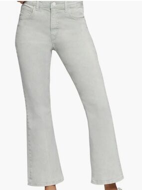 CURRENT ELLIOTT The Boulevard Misty Bootcut Jean Cropped Seafoam Green 28